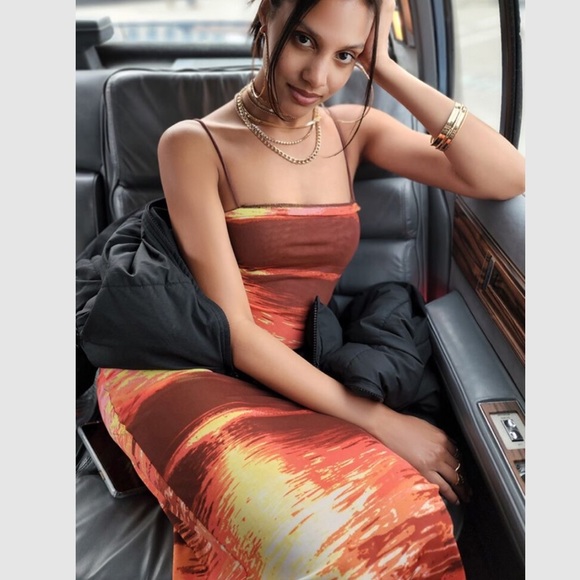 NWT abstract print dress - Picture 6 of 8